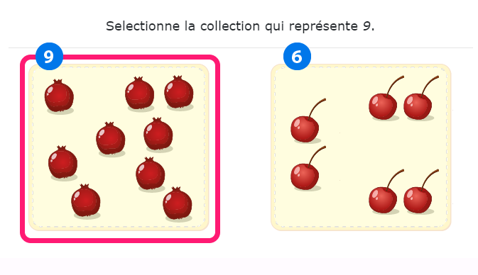 Dénombrer les collections jusqu'à 10 : faire correspondre les quantités aux chiffres - exemple