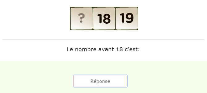 Connaître l'ordre des nombres de 1 à 20 - La suite des nombres jusqu'à 20 - Déterminer la position des nombres de 1 à 20 sur la bande numérique