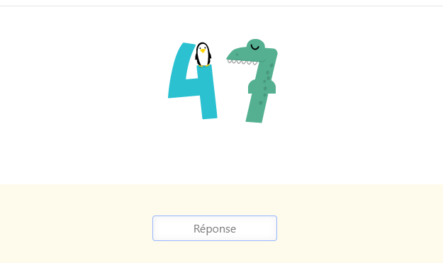 Apprendre à écrire les nombres de 40 à 49 en lettres – Exercices de math CP - L’écriture en lettres des nombres de 40 à 49 - Exemple